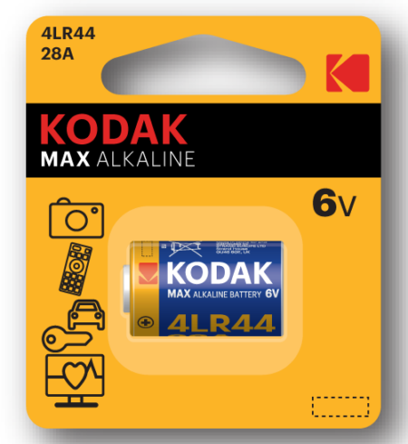 KODAK MAX ALKALINE 4LR44 28A