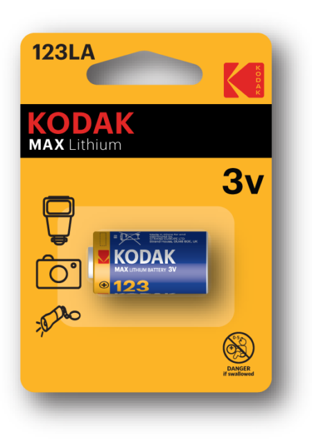 KODAK MAX LITHIUM 123LA